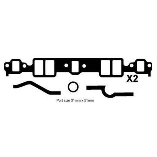 ACL INLET MANIFOLD SET CHEVROLET S/B HA154