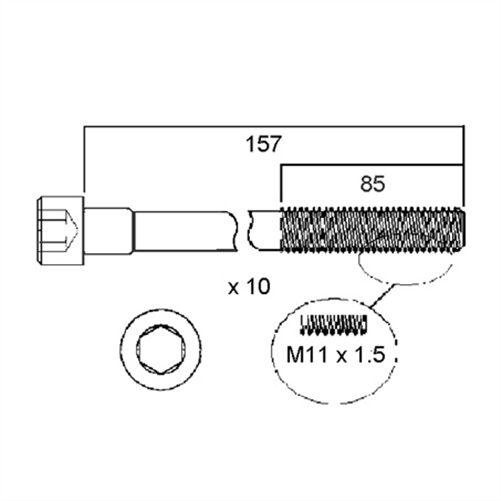 ACL HEAD BOLT SET HBS002