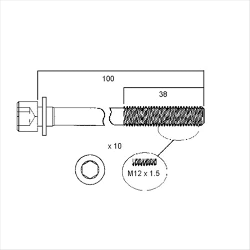 PERMASEAL HEAD BOLT SET ISUZU 4EC1 HBS003