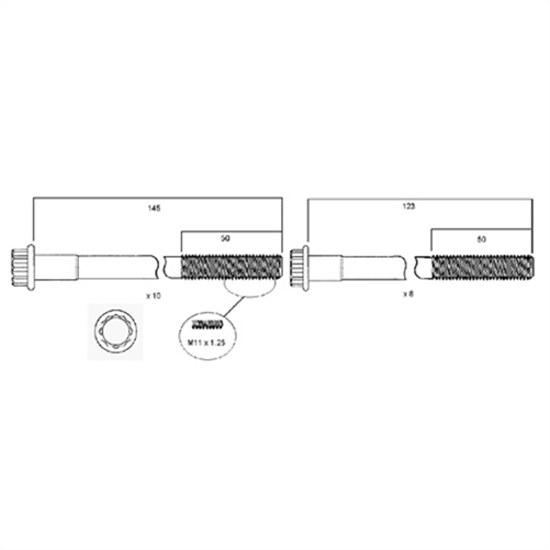 ACL HEAD BOLT SET HBS004