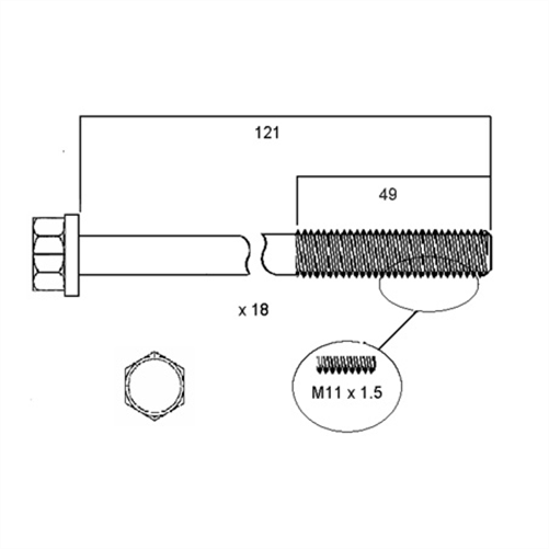 ACL HEAD BOLT SET HBS009