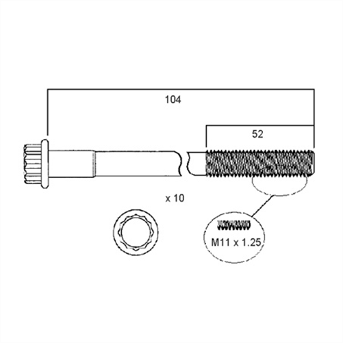ACL HEAD BOLT SET HBS010