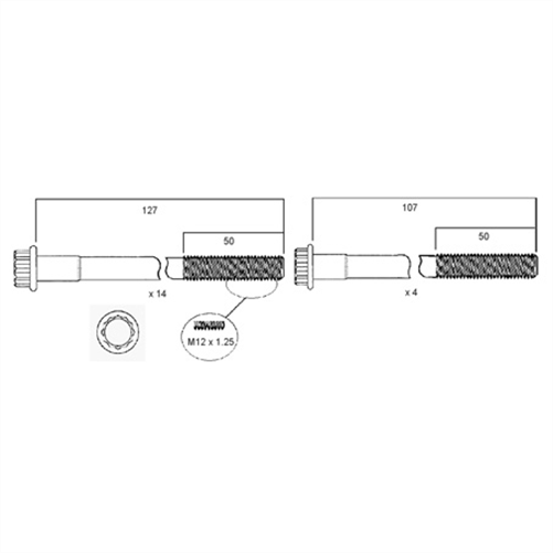 ACL HEAD BOLT SET HBS011