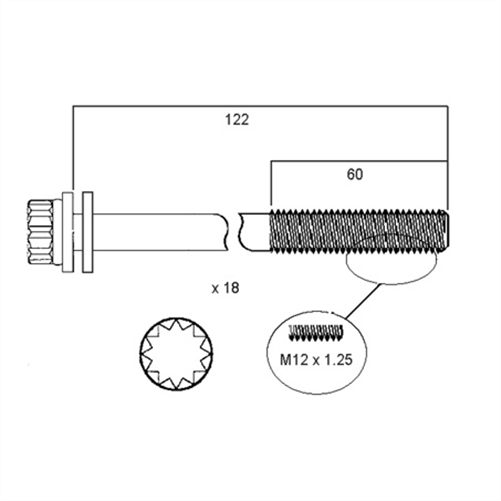 ACL HEAD BOLT SET HBS014