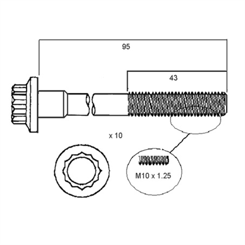 ACL HEAD BOLT SET HBS017