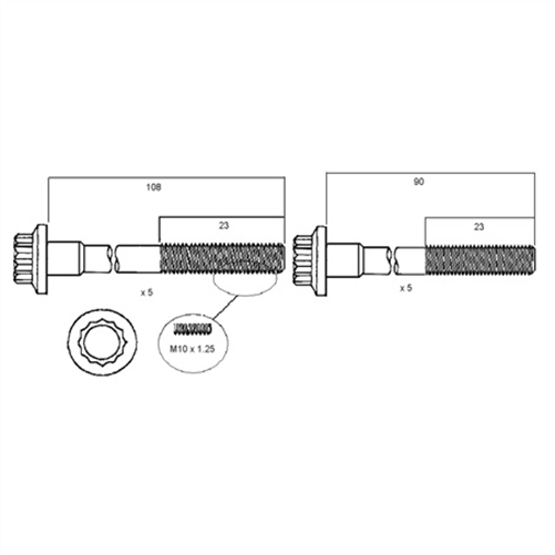 ACL HEAD BOLT SET HBS018