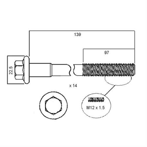 ACL HEAD BOLT SET HBS041