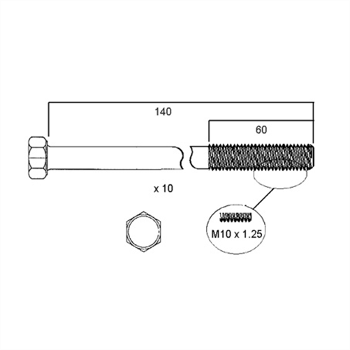 ACL HEAD BOLT SET HBS047