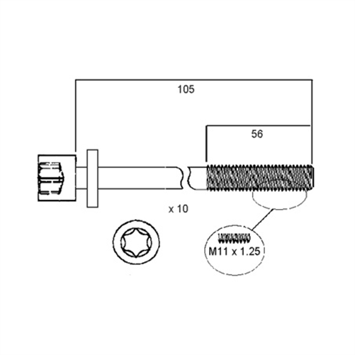 ACL HEAD BOLT SET HBS051