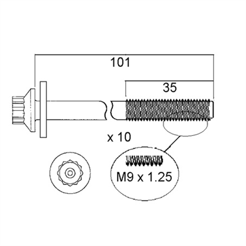 ACL HEAD BOLT SET HBS111