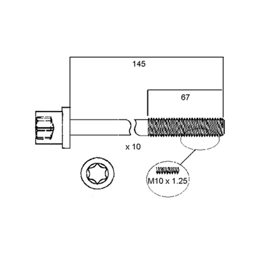ACL HEAD BOLT SET HBS117