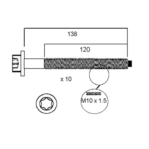 ACL HEAD BOLT SET HBS144