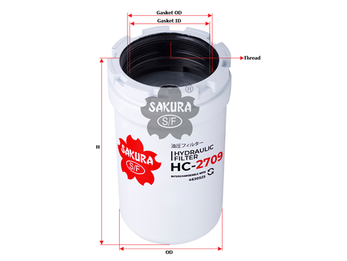 Sakura HYDRAULIC OIL FILTER FITS 4630525 HC-2709