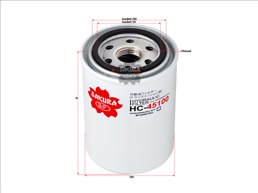Sakura HYDRAULIC OIL FILTER 51551 MT40007563 HC-45100