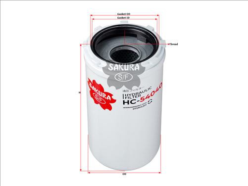 Sakura HYDRAULIC OIL FILTER 075914201 113465C1 HC-54040