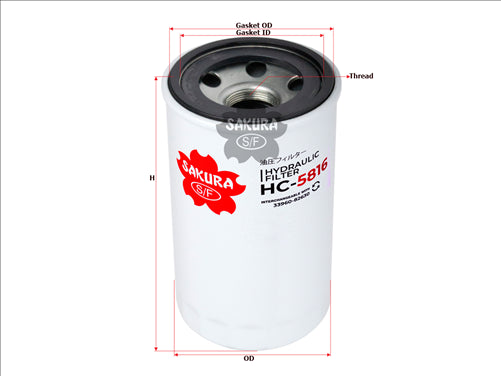 Sakura HYDRAULIC OIL FILTER BT8488 HC-5816