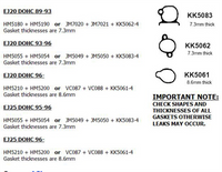 ACL ROCKER COVER GASKET EJ20 96-RIGHT HAND INC SPS + RBS HM5200