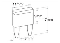OEX Mini Blade Fuse 20A Yellow 100 Pce