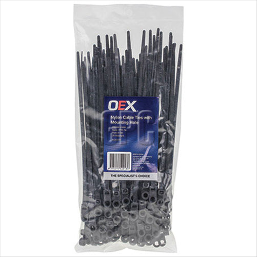 OEX Cable Ties W: 4mm L: 200mm - 100 Pce