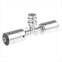OEX Steel Fitting # 6 Splicer Beadlock #6 Straight With R134a Port