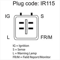 OEX ALTERNATOR 12V 110A DENSO STYLE DXA4031