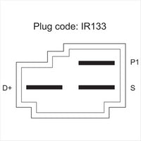 OEX ALTERNATOR 12V 105A SUITS DELCO DXA9104