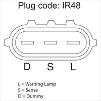 OEX ALTERNATOR 12V 90A MITSUBISHI STYLE