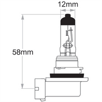 OEX H11 Globe 12V 55W Xenon Prime +30 - 1 Pce
