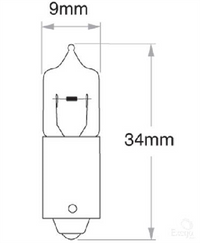 OEX Bayonet Globe 12V 6W Standard