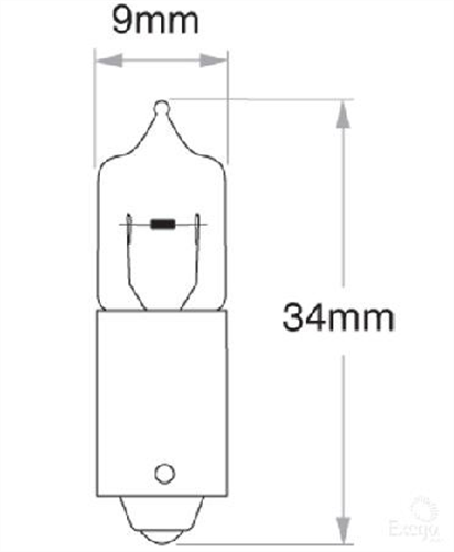 Bayonet Globe 12V 6W Standard GLX16420