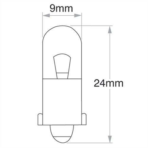 OEX Bayonet Globe 12V 3W Standard - 10 Pce