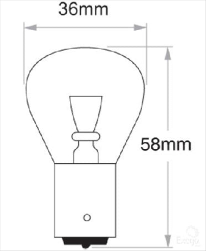 Bayonet Globe 12V 45W Standard - 1 Pce GLX23910