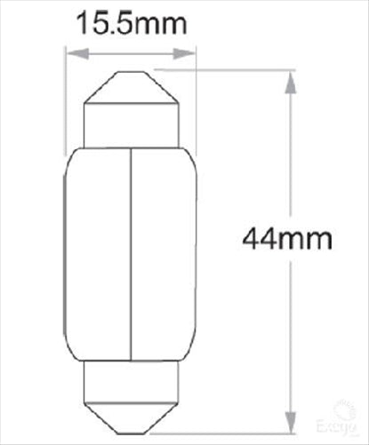 OEX Festoon Globe 12V 10W Standard - 10 Pce