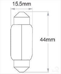OEX Festoon Globe 12V 10W Standard - 10 Pce