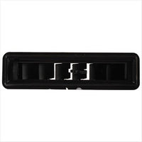 OEX Louvre Rectangle Black Plastic