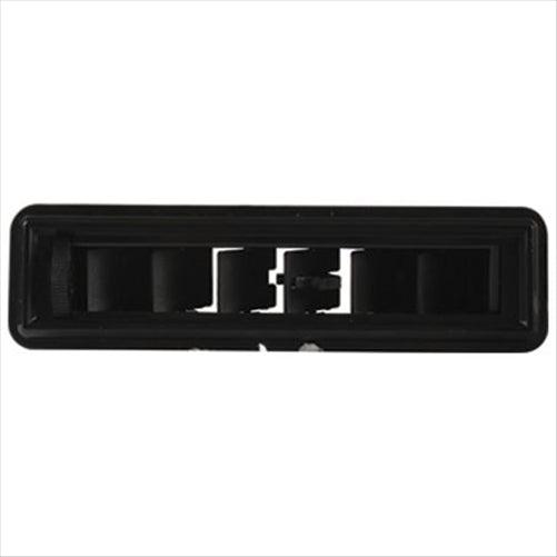 OEX Louvre Rectangle Black Plastic