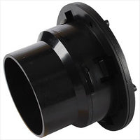OEX Louvre Round Black Plastic