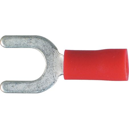 OEX Crimp Terminal Spade Red Terminal Entry 5mm Vinyl 100 Pce