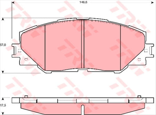 TRW DTEC Brake Pad Set