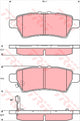 TRW Brake Pad Set (DB1919)