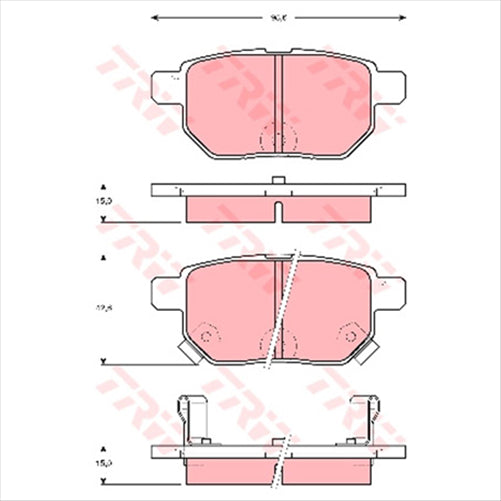 TRW DTEC Brake Pad Set