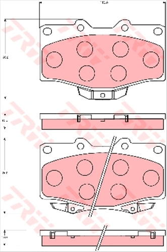 TRW Brake Pad Set