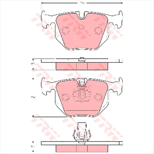 TRW Brake Pad Set (DB1397)