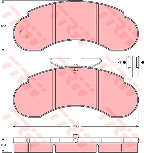 TRW Brake Pad Set