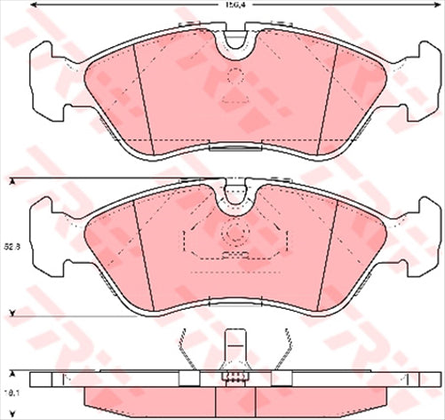 TRW DTEC Brake Pad Set (DB1228)