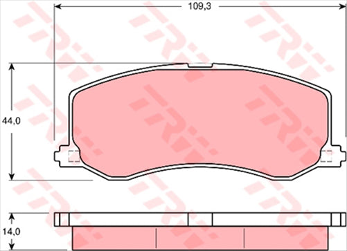 TRW Brake Pad Set