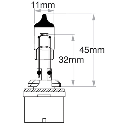 H27 PGJ13 Globe 12V 27W 48042
