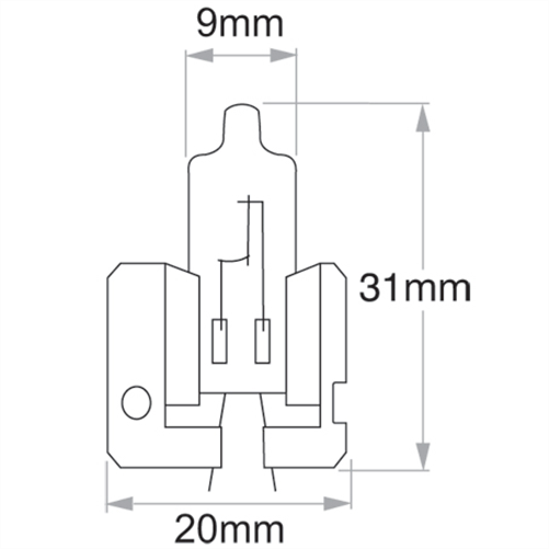 H2 X511 Globe 24V 70W 48720