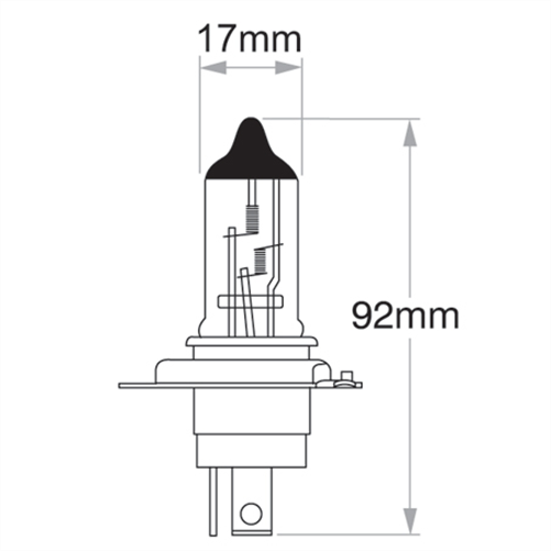H4 P43T-38 Globe 24V 130/90W 48997