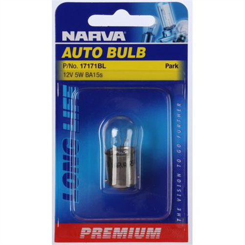 Narva R5W Bayonet Ba15S Premium Globe 12V 5W